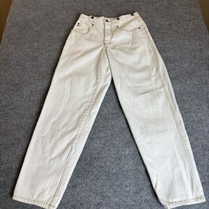 Vintage Rag Wear‎ Jeans Men's 31x32 White Leather Patch